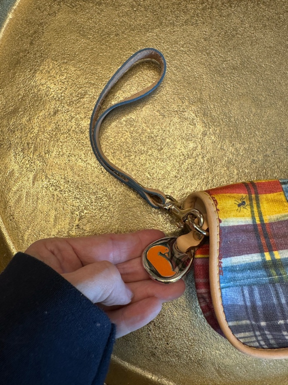 Dooney & Bourke Vintage Y2K Picnic ants madras plaid wristlet new - Picture 4 of 8